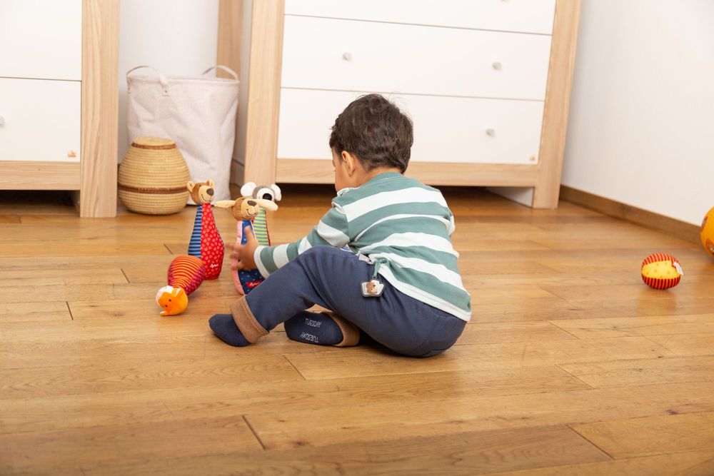 Zestaw miękkie kręgle dla dzieci zabawka rozwojowa patchwork gra si