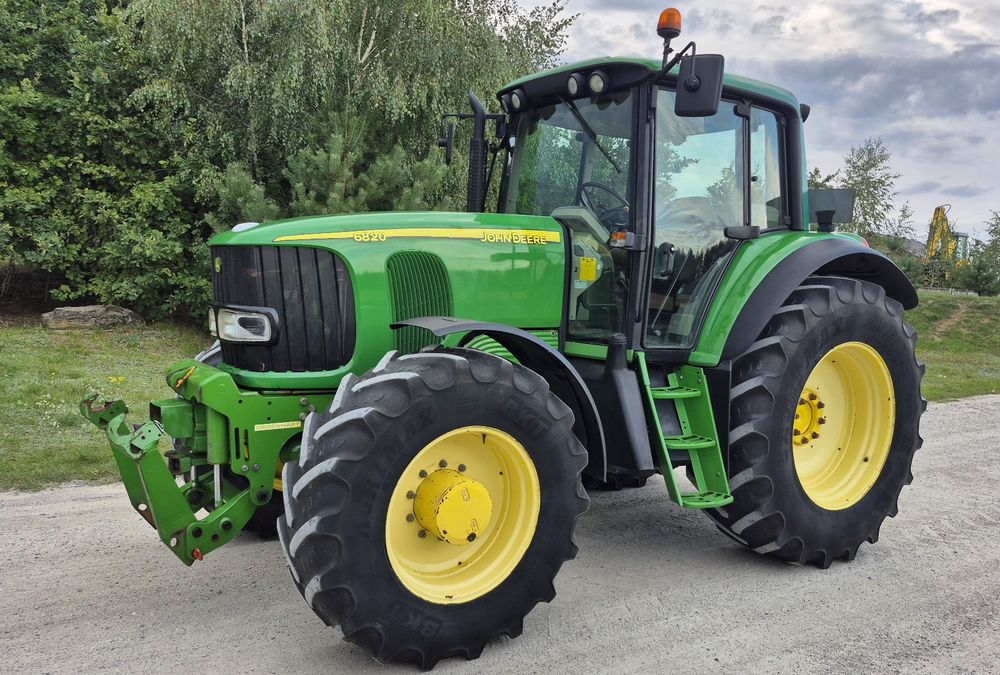 John Deere 6820, Pneumatyka, skrzynia 50km/h, hamulce na 4 koła
