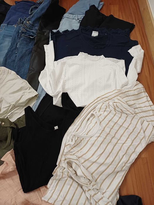 Conjuntode roupa grávida- maternidade