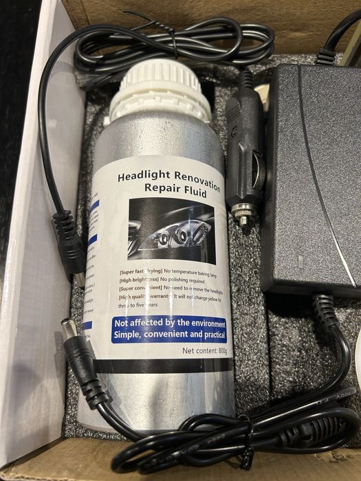 Zestaw Do Regeneracji Naprawy Reflektorów Lamp Czajniczek Płyn 200ml