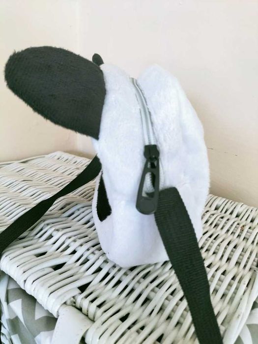 Pluszowa TOREBKA dla Dziecka na ramię, zamek MIŚ PANDA