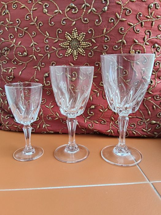 Serviço de 60 copos Cristal d'Arques Durand Flamenco