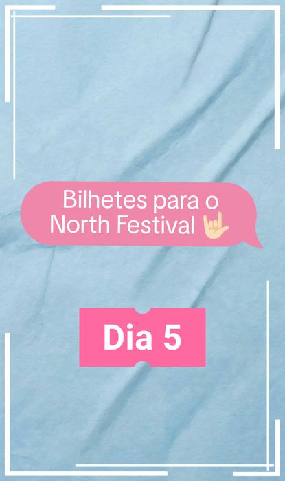 Bilhetes North Festival