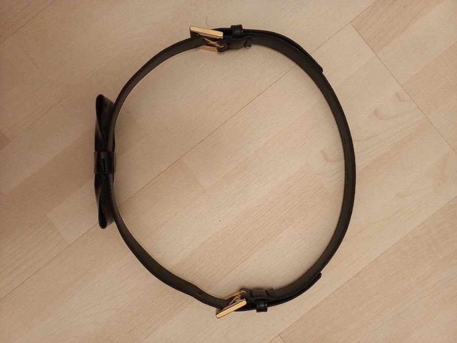 Стильный женский черный кожаный пояс на талию, Италия, размер 42