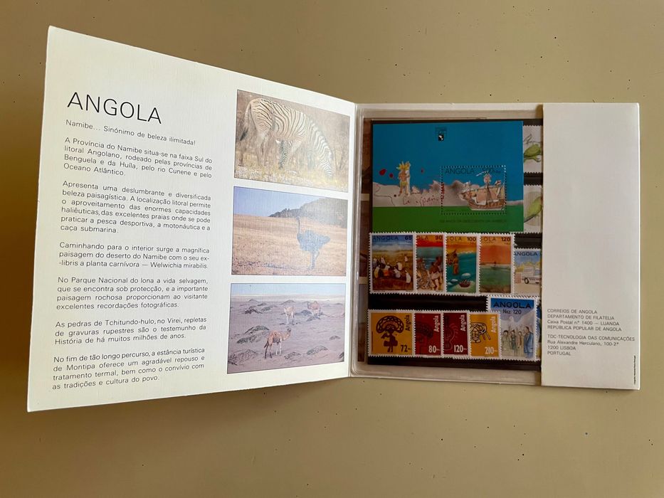 Coleção Selos Angola 1992 (portes grátis)