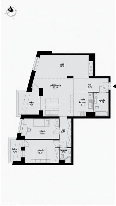 Apartament 95 m2 Dolina Trzech Stawów