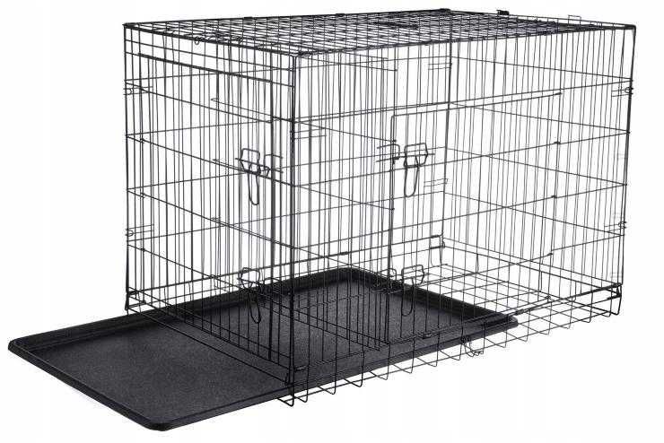 Большая металлическая клетка для собак 121X76X82 XXXL вольер клітка