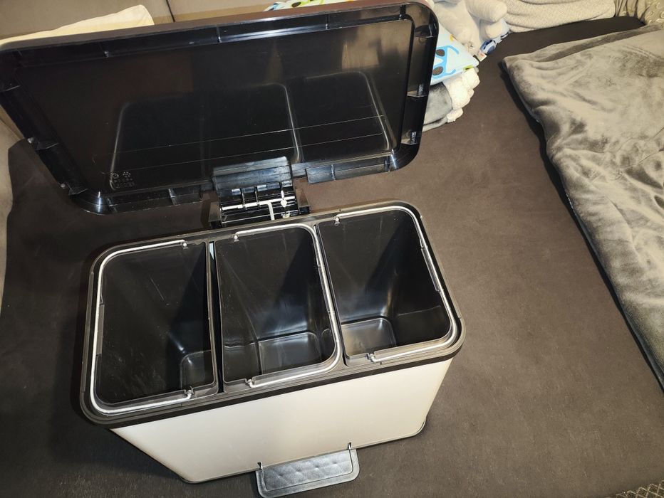 Kosz na śmieci 27l segregacja śmietnik 3x wiadro