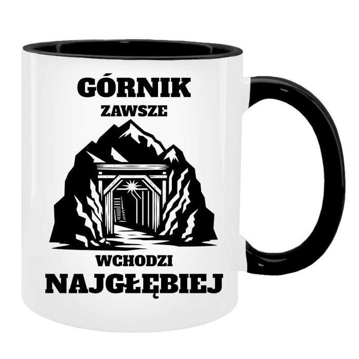 Kubek dla GÓRNIKA, Dzień Górnika, Barbórka, Prezent dla Górnika, 24h