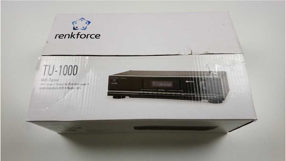 Renkforce TU-1000 HIFI Tuner radiowy FM/RDS | Stan IDEALNY, jak NOWY!