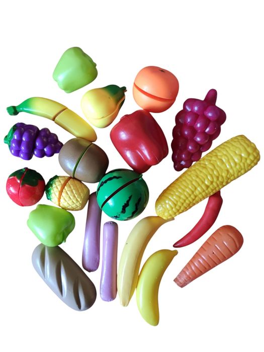 Набір кухаря посуду овочі та фрукти