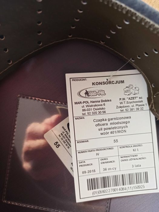 Nakrycie głowy, rozmiar 55! Nowe!