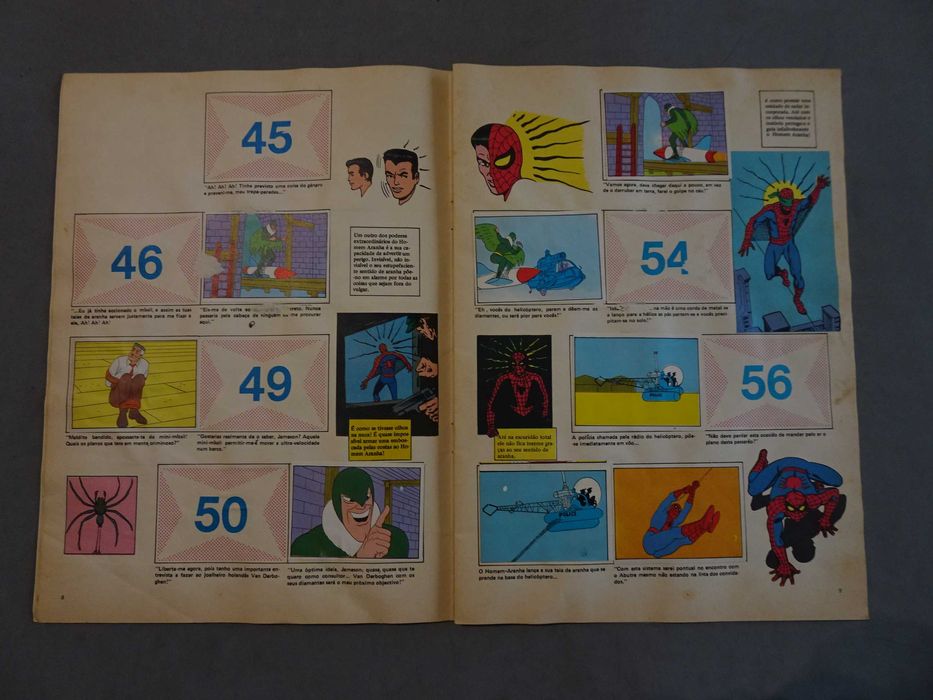 Caderneta de cromos O Homem Aranha e os Quatro Fantásticos (faltam 101