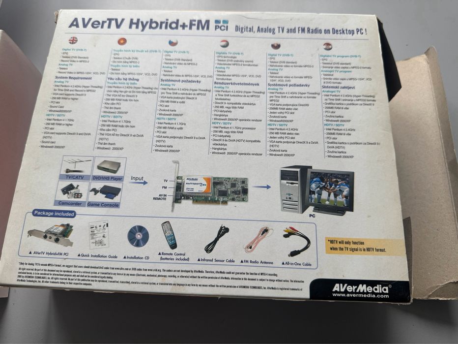 ТВ-тюнер AVerTV Hybrid + FM PCI