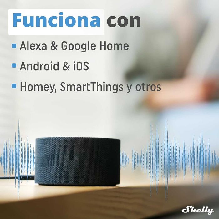 Shelly Plus 1 (Alexa e Google Home) (iOS e Android)
