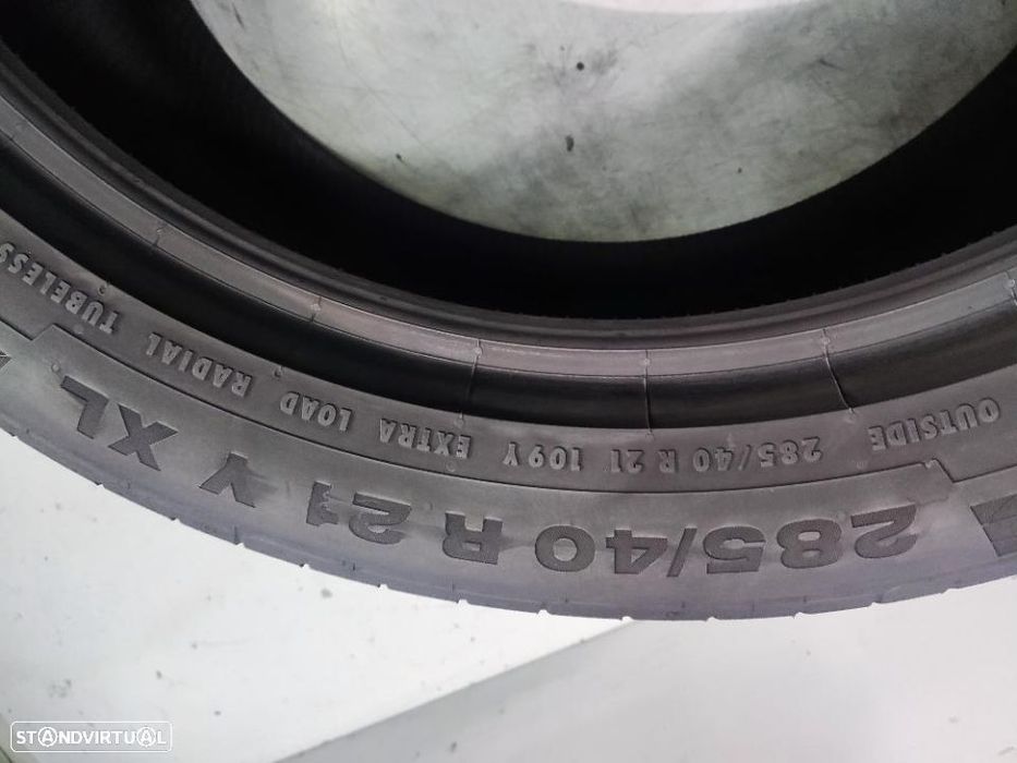2 pneus como novos 285-40r21 continental - oferta dos portes