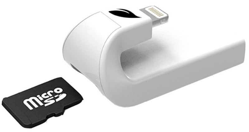 Миниатюрный iOS Card Reader картридер microSD для iPhone, iPad, iPod l
