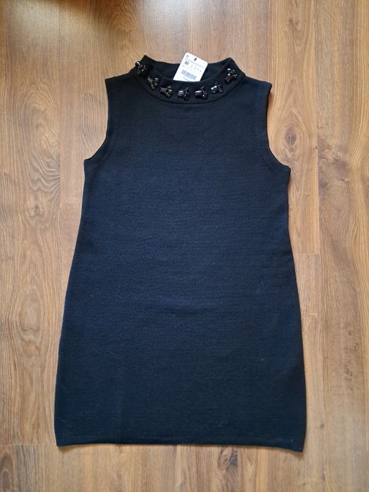 Czarna Sukienka zara roz 38