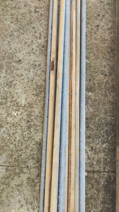 12 varas tubo 32mm furo 28mm com mais de 3,60mts galvanizado