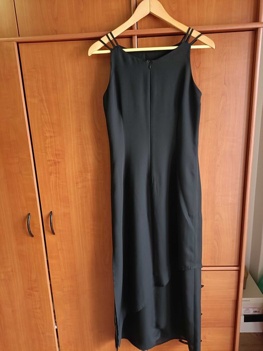 Vestido cerimónia preto, tam S, marca Ana Sousa