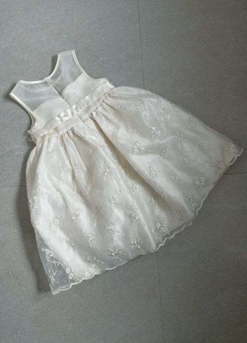 Sukienka chrzest roczek rozm 98