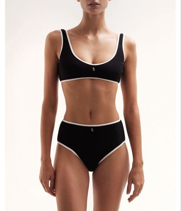 Набір/білизна lessence COTTON RIB BLACK/WHITE