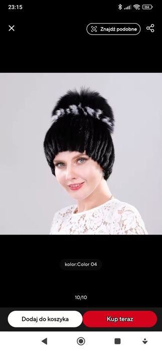 Sprzedam czapki z naturalnej skóry norki i Lisa