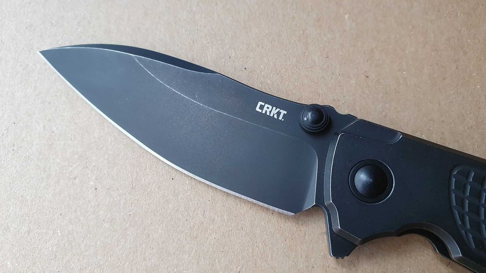 Nóż CRKT Ibis 2561 Black Stonewashed Titanium stal S35VN