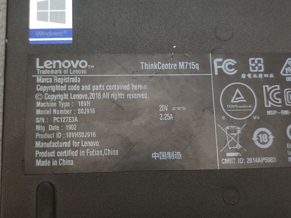 Продам lenovo міні на ryzen 3