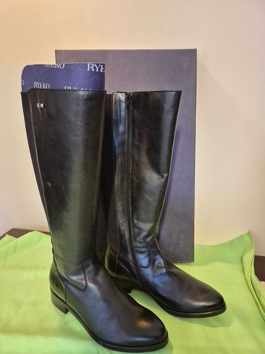 Kozaki czarne damskie Ryłko