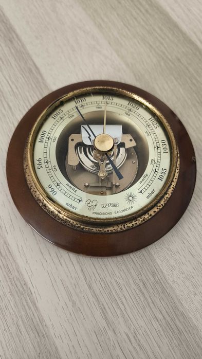 Barómetro vintage HUGER (West Germany) peça decorativa & técnica