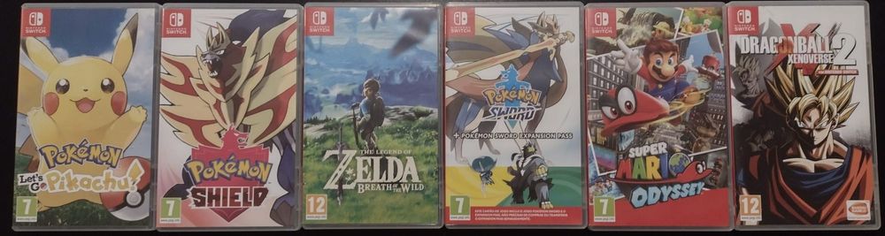 Videojogos NINTENDO SWITCH (Mario, Zelda, Pokemon, Dragon Ball)