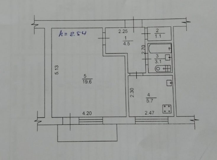 Продам 1-о кімнатну квартиру 35 кв.м.