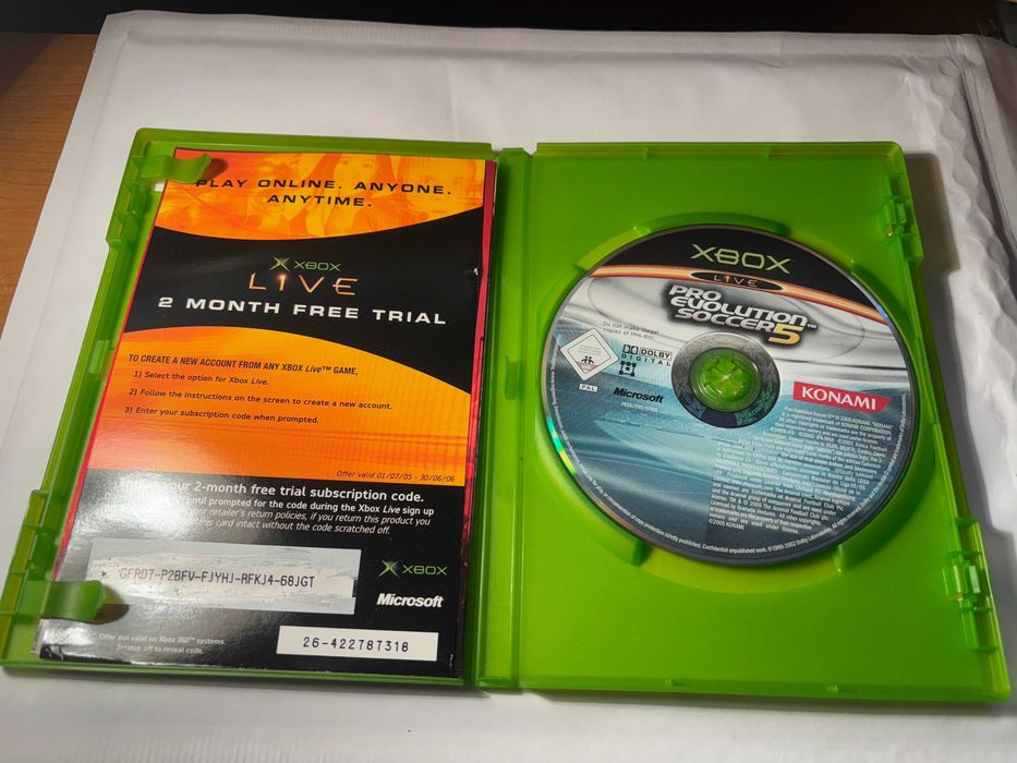 Gra Pro Evolution Soccer 5 Xbox + Gratis