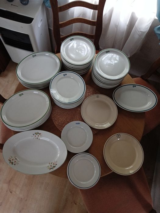 Talerze GS i Społem  plater pamiątki prl