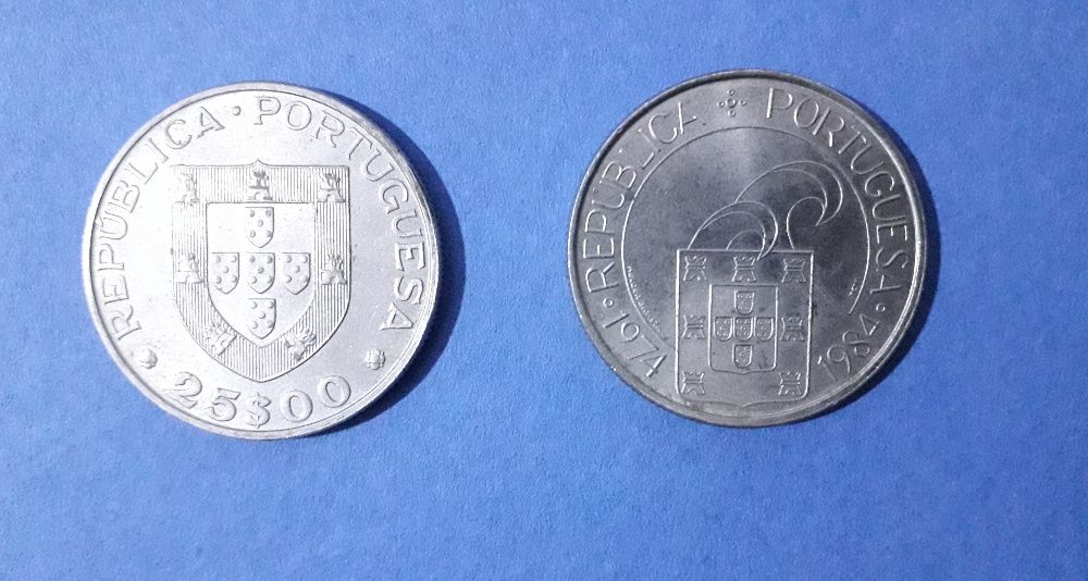 Moedas de 25 Escudos - Conjunto de 14 moedas