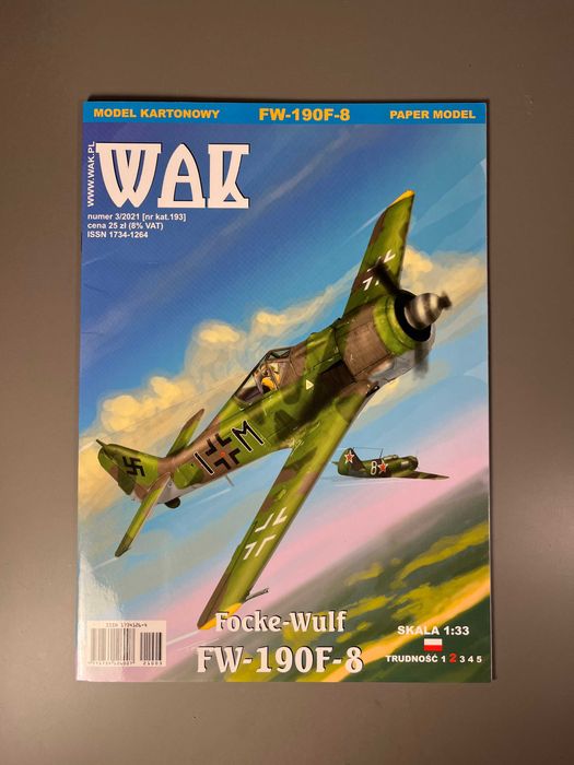 Model kartonowy WAK Focke-Wulf FW-190F-8