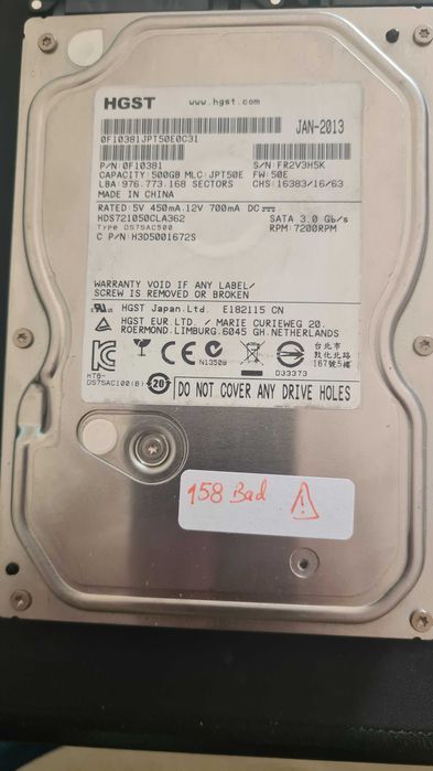 Damaged HDD Drives – Only Circuit Boards Functional64741153039745121