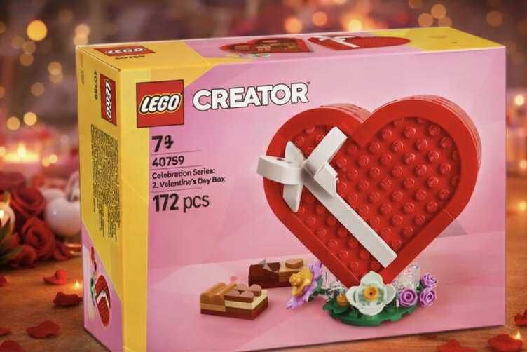 LEGO – Walentynkowe pudełko SERCE | PREZENT, który mówi „Kocham Cię”