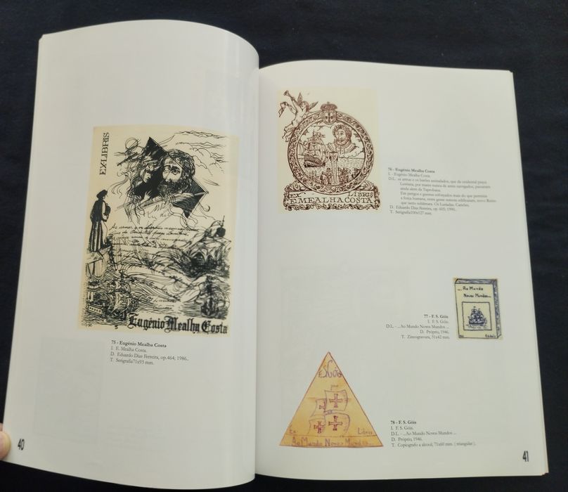 Livro "EXPOSIÇÃO: Ex-Libris com a Cruz da Ordem de Cristo" – Raro e Va
