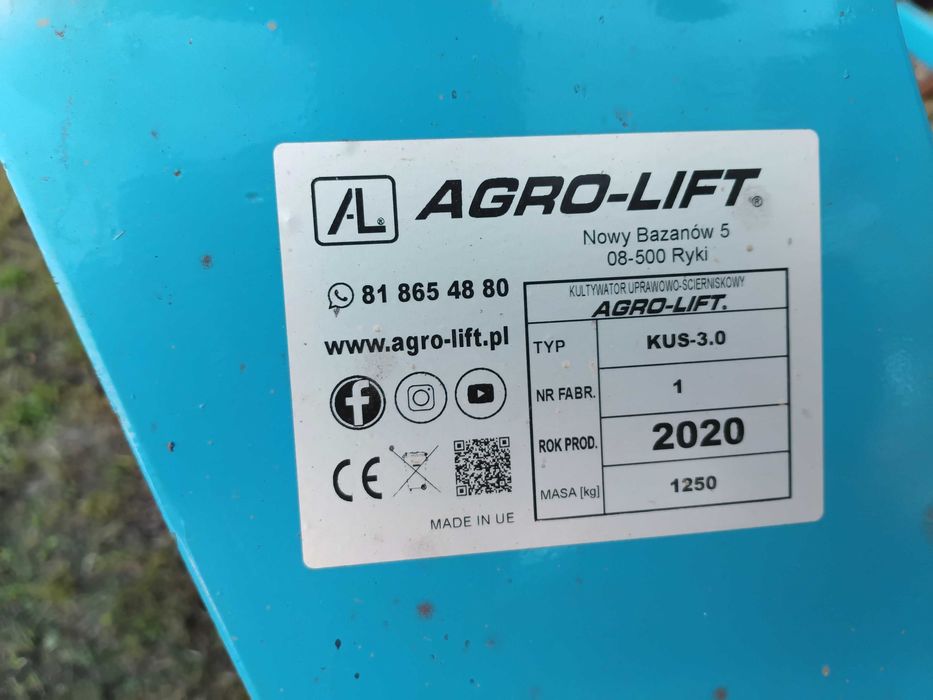 Agregat ścierniskowy z siewnikiem po plonu 3m