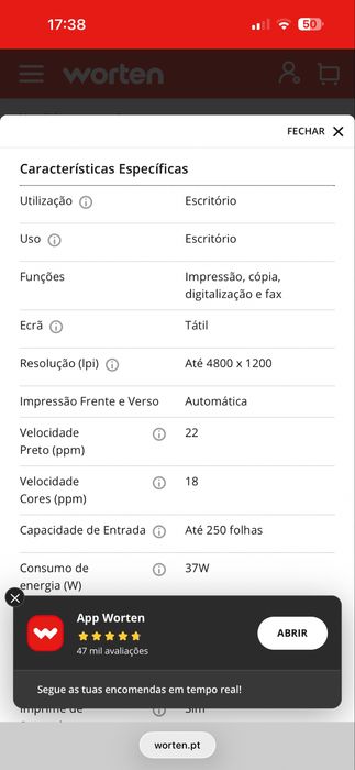 Hp office jet Pro 7720 A3