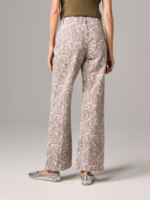 Нові! Прямі джинси straight wide leg труби у зміїний принт 32 xxs-xs