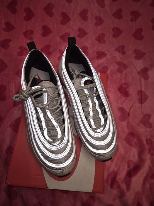 Buty sportowe Nike Air Max 97 srebne silver