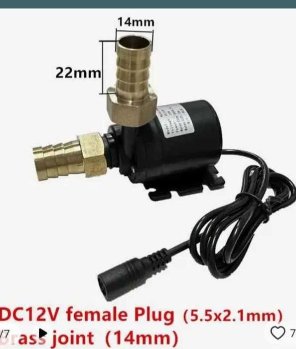 Циркуляционний насос опалення 8-24в для гарячей води новий 12-24в