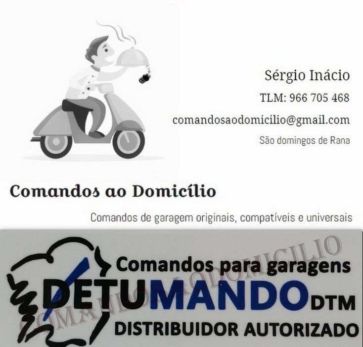 Comando de garagem - DTM- compatível com BFT