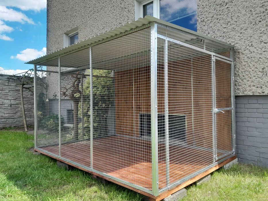 Woliera dla kota klatka zagroda dla kota 3x2 ocynk
