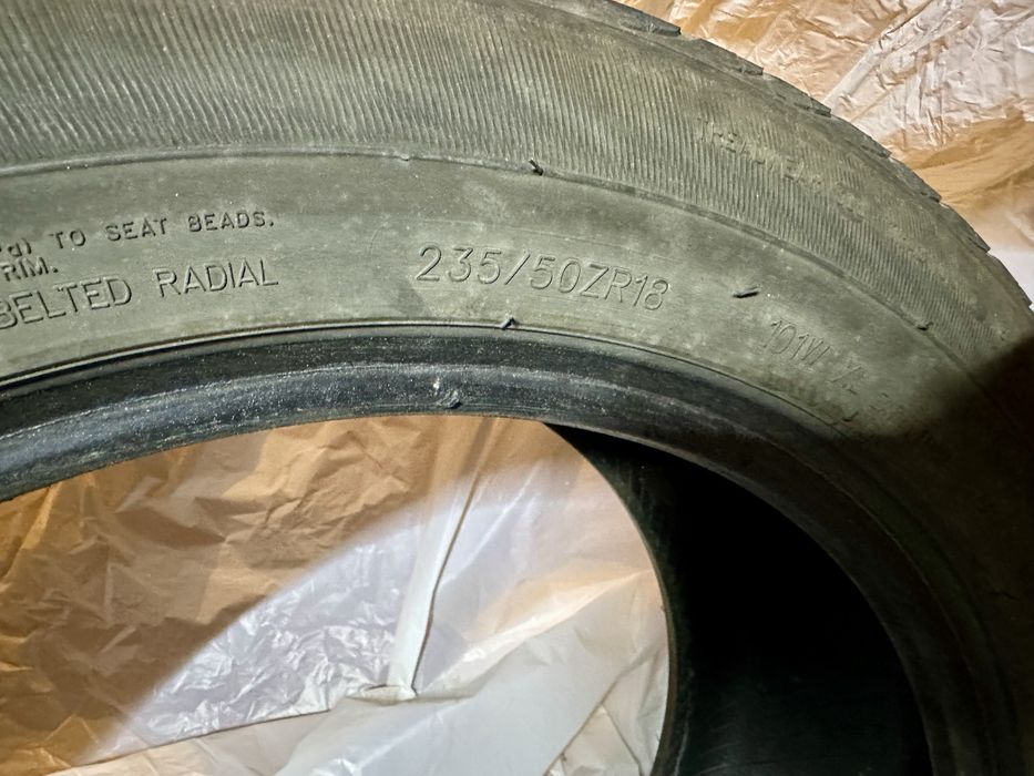 Літні шини 4 шт. б/в Powertrack Cityracing 235/50 ZR18 101W XL