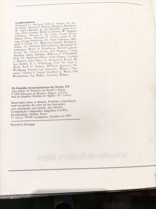 Livro " Grandes acontecimentos do século XX