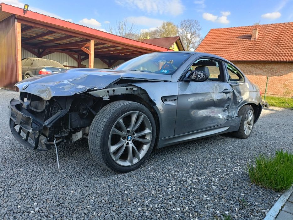 Silnik kompletny w aucie bmw e92 m3 S65B40 4.0 v8 ćwiartka,zawieszenie, wózek, deska